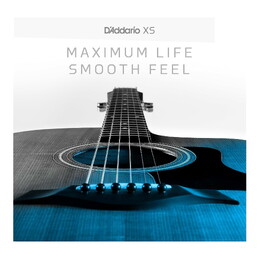 D'Addario XSAPB1253 XS Coated Phosphor Bronze Acoustic Guitar Strings 12-53