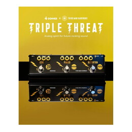 Donner Triple Threat Guitar Effect Pedal - Black