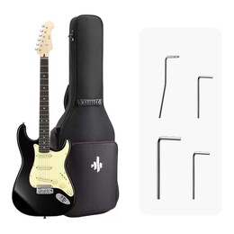 Donner DST-600 ST Electric Guitar - Black SSS