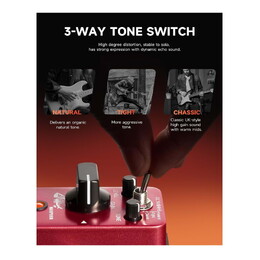 Donner Morpher Distortion Mini Guitar Effects Pedal