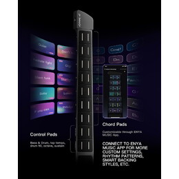 Enya Cyber-G Stringless Smart Guitar & Keyboard Hybrid - Pick - Blue