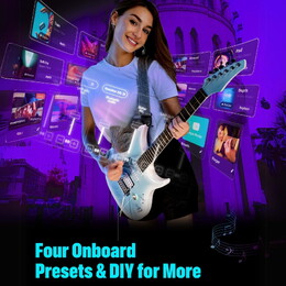 Enya Inspire Smart Carbon Fibre Super Strat Electric Guitar - Light Blue