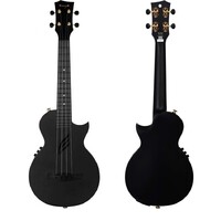 Enya Nova U Carbon Concert Ukulele - Black - includes pickup