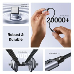UGREEN 80154 USB-C to 3.5mm M/F Cable Braided - 10cm