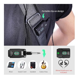 JOYO JW-07 2.4GHz Wireless In-Ear Monitor System