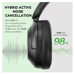 OneOdio Focus A6 Over-Ear Hybrid ANC Wireless Bluetooth 6.0 Headphones