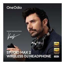 OneOdio Studio Max 2 Hybrid Wireless DJ and Studio Monitor Headphones