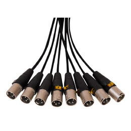 SWAMP 8-way DB-25 to XLR(m) Cable TASCAM wiring - 2m