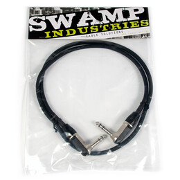 Balanced TRS Cable - Dual Right-Angle 1/4" Jacks - 50cm