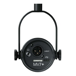 Shure MV7+ Hybrid Podcast Microphone - Black