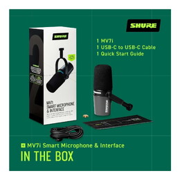 Shure MV7i Smart Microphone and Interface