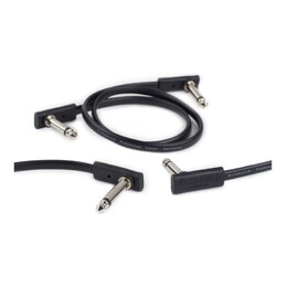 RockBoard Flat Patch Cable - Black Connectors - 10cm