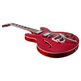 Artist Cherry58TRM Semi-Hollow Electric Guitar with Tremolo