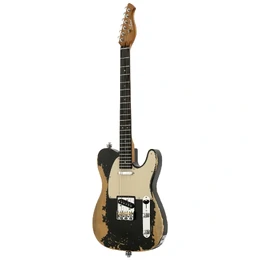 Artist AT53V2 Black Aged Electric Guitar with Hot Single Coil Pickups
