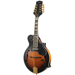 Artist MDF200EQ Solid Top Sunburst Mandolin with Pickup and Black Hard Case