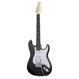 Artist AS1 ST Style HSS Electric Guitar with Accessories - Black