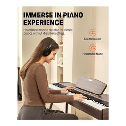 Donner DDP-80 88-Key Digital Piano - Walnut Wood