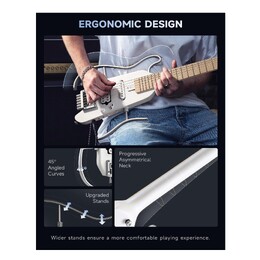 Donner HUSH-X Electric Guitar Kit - White