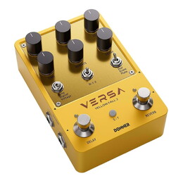 Donner Versa Yellow Fall II Delay & Reverb Guitar Effects Pedal