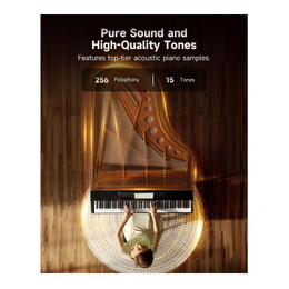 Donner OURA S100 88-key Graded Hammer Weighted Digital Piano - Black