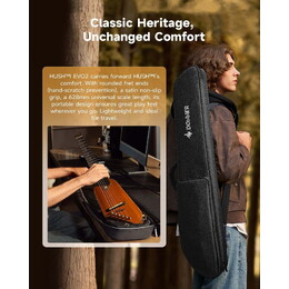 Donner HUSH-I EVO2 Acoustic-Electric Travel Guitar - Natural
