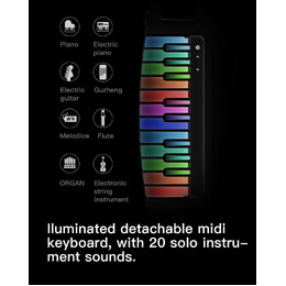 Enya Cyber-G Stringless Smart Guitar & Keyboard Hybrid - Pick - Blue