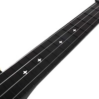 Enya Nova U Carbon Concert Ukulele - Black - includes pickup