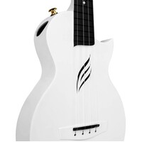 Enya Nova U Carbon Concert Ukulele - White