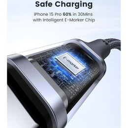 UGREEN 70427 100W USB-C to USB-C Fast Charging Cable - 1m