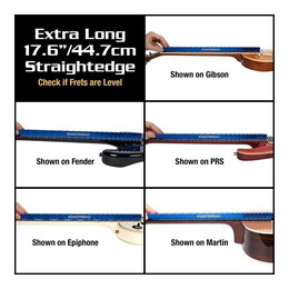 Music Nomad MN821 "Tri-Beam" Dual Notched Straight Edge & Precision Straightedge