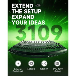 Donner Essential L1 Analog Synthesizer with KB-32M 32-Key Keyboard Pack