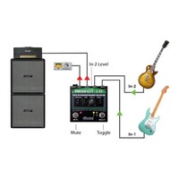 Radial BigShot-I/O Instrument Selector, True-bypass with Shunt Level Control