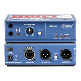 Radial DiNET DAN-TX2 Dante Network DI 2-Channel Audio Transmitter