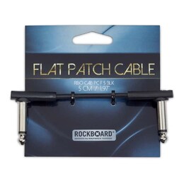 RockBoard Flat Patch Cable - Black Connectors - 80cm