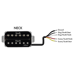 Artist BullBucker Electric Guitar Humbucker Pickup Neck - Chrome