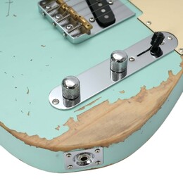 Artist AT53 Vintage Green Electric Guitar with Hand Made Pickups