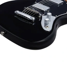 Artist GM1BARI Baritone Electric Guitar with Bullbucker Pickups - Black