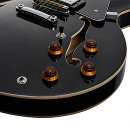 Artist Black58DLX Semi-Hollow Electric Guitar with Bullbucker Pickups