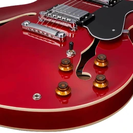 Artist CHERRY58 Hollow Body Electric Guitar with Humbucker Pickups