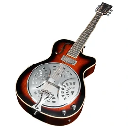 Artist RS10EQ Resonator Guitar with Pickup - Sunburst