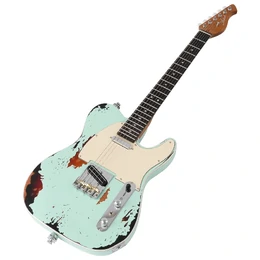 Artist AT57 Sunburst Aged Electric Guitar with HS Pickups - Vintage Green