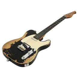 Artist AT53V2 Black Aged Electric Guitar with Hot Single Coil Pickups
