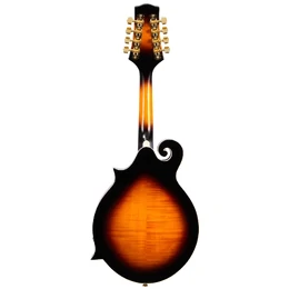 Artist MDF200EQ Solid Top Sunburst Mandolin with Pickup and Black Hard Case