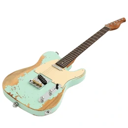 Artist AT53 Aged Electric Guitar with Hand Made Pickups - Vintage Green