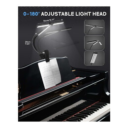 57-LED Piano Light Clip-On Music Stand Light with 4 Color Temps
