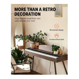 Donner DDP-80 88-Key Digital Piano - Walnut Wood