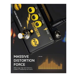 Donner Triple Threat Guitar Effect Pedal - Black