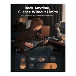 Donner HUSH-X PRO Electric Guitar Kit - Black