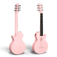 Enya Nova Go Mini Carbon Fibre Acoustic Guitar - Pink