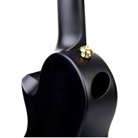 Enya Nova U Carbon Concert Ukulele - Black - includes pickup